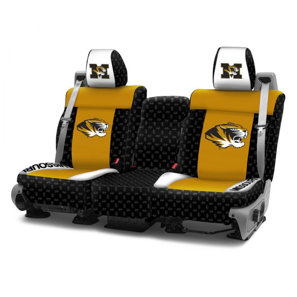 Coverking® - Licensed Collegiate 1st Row Custom Seat Covers with University of Missouri Logo