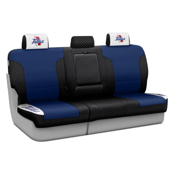 Coverking® - Licensed Collegiate 3rd Row Custom Seat Covers with University of Tulsa Logo