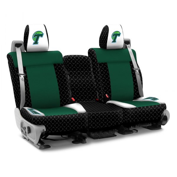 Coverking® - Licensed Collegiate 2nd Row Custom Seat Covers with Tulane University Logo