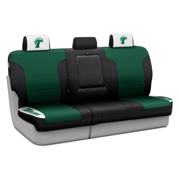 Coverking® - Licensed Collegiate 3rd Row Custom Seat Covers with Tulane University Logo