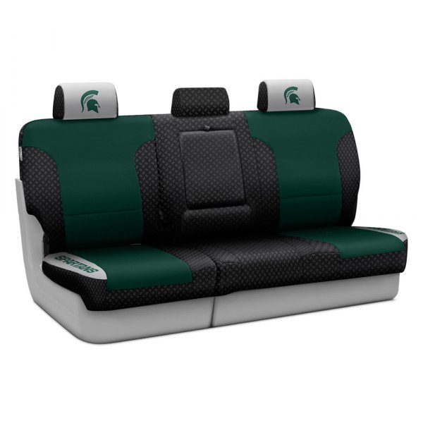 Coverking® - Licensed Collegiate 3rd Row Custom Seat Covers with University of Michigan State Logo