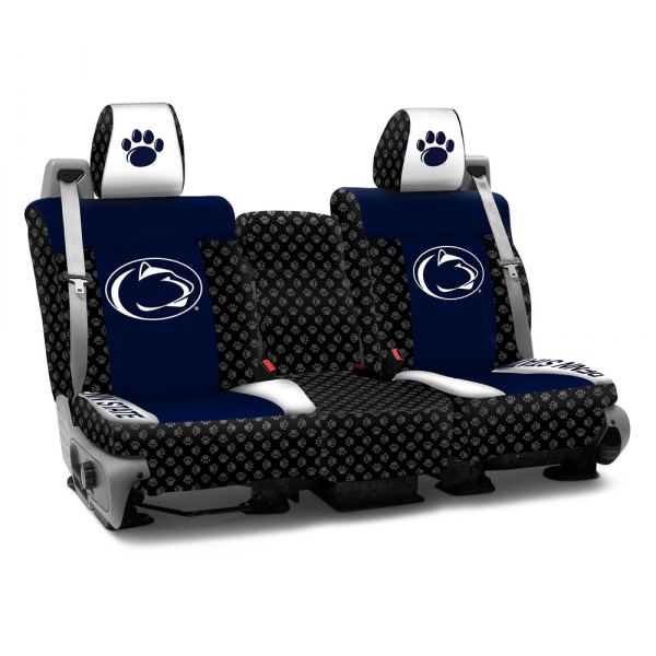 Coverking® - Licensed Collegiate 1st Row Custom Seat Covers with Penn State University Logo