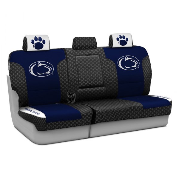 Coverking® - Licensed Collegiate 1st Row Custom Seat Covers with Penn State University Logo