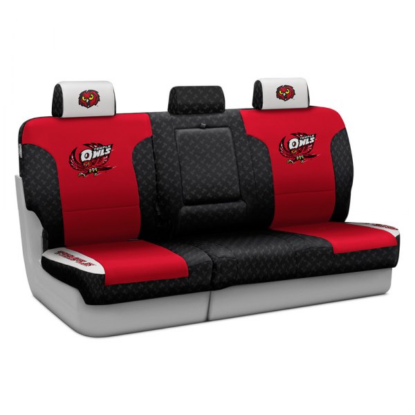 Coverking® - Licensed Collegiate 3rd Row Custom Seat Covers with Temple University Logo