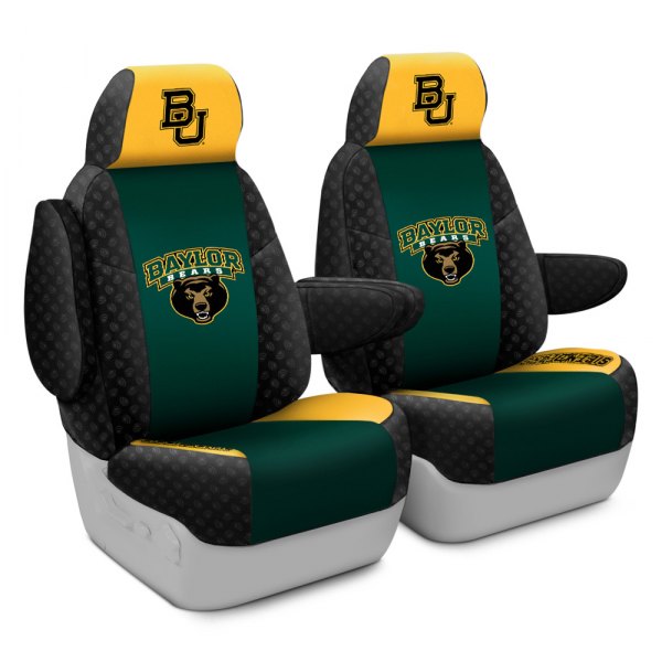 Coverking® - Licensed Collegiate 1st Row Custom Seat Covers with Baylor University Logo
