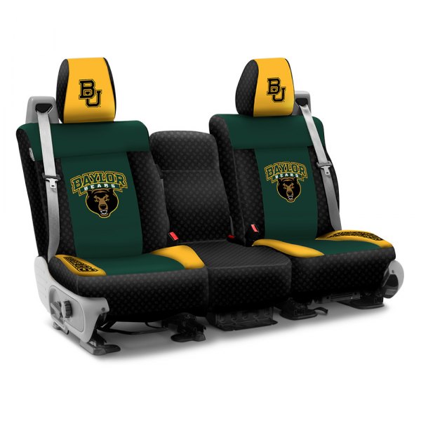 Coverking® - Licensed Collegiate 2nd Row Custom Seat Covers with Baylor University Logo