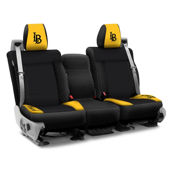 Coverking® - Licensed Collegiate 2nd Row Custom Seat Covers with California State University Long Beach Logo