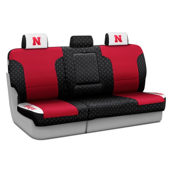 Coverking® - Licensed Collegiate 3rd Row Custom Seat Covers with University of Nebraska Logo