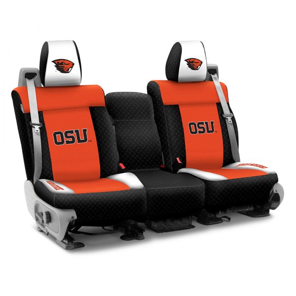 Coverking® - Licensed Collegiate 2nd Row Custom Seat Covers with Oregon State University Logo