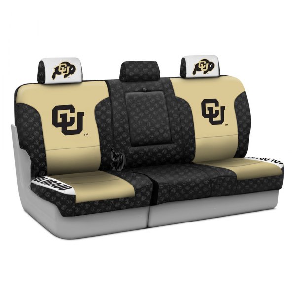 Coverking® - Licensed Collegiate 1st Row Custom Seat Covers with University of Colorado Logo