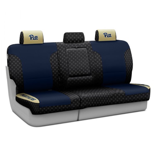 Coverking® - Licensed Collegiate 3rd Row Custom Seat Covers with University of Pittsburgh Logo