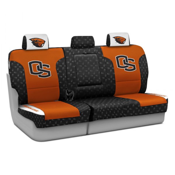 Coverking® - Licensed Collegiate 1st Row Custom Seat Covers with Oregon State Beavers Logo