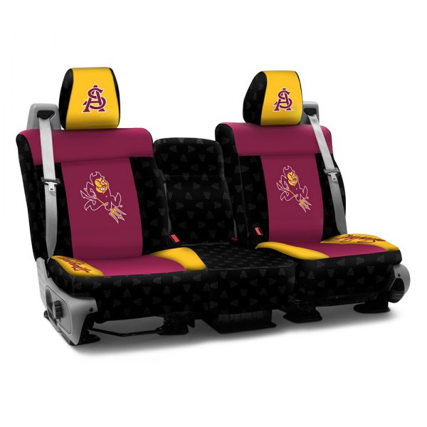 Coverking® - Licensed Collegiate 1st Row Custom Seat Covers with Arizona State University Logo