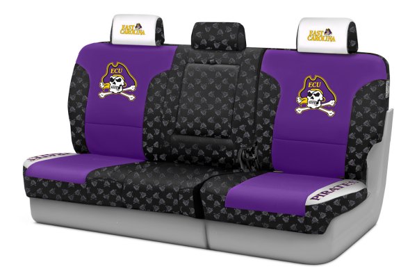 Coverking® - Licensed Collegiate 1st Row Custom Seat Covers with East Carolina University Logo