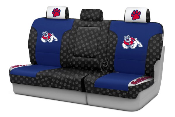 Coverking® - Licensed Collegiate 1st Row Custom Seat Covers with Fresno State Logo