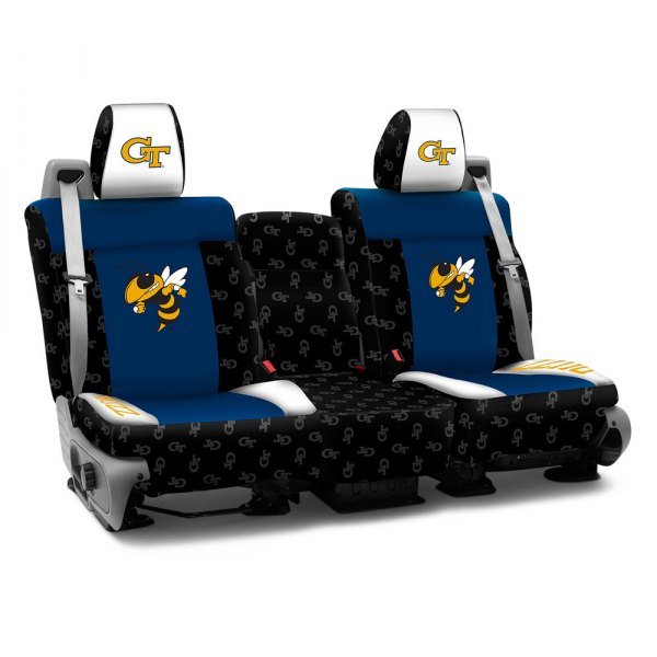 Coverking® - Licensed Collegiate 1st Row Custom Seat Covers with Georgia Institute of Technology Logo