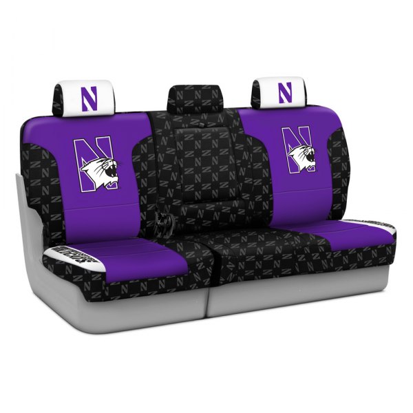 Coverking® - Licensed Collegiate 1st Row Custom Seat Covers with Northwestern University Logo