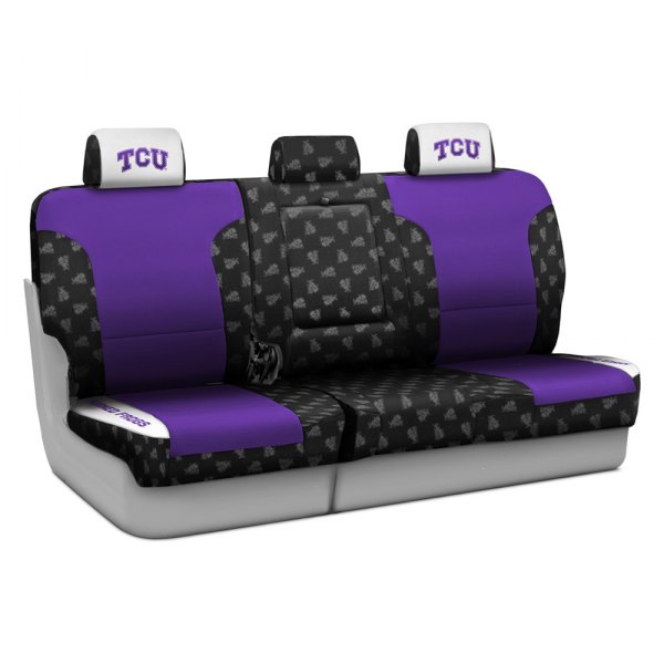 Coverking® - Licensed Collegiate 1st Row Custom Seat Covers with Texas Christian University Logo