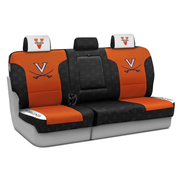 Coverking® - Licensed Collegiate 1st Row Custom Seat Covers with The University of Virginia Logo