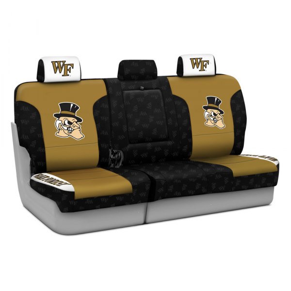 Coverking® - Licensed Collegiate 1st Row Custom Seat Covers with Wake Forest University Logo