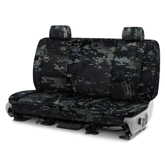 Coverking® - Multicam™ 3rd Row Camo Ballistic Black Custom Seat Covers