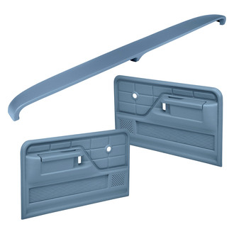 Coverlay® - Light Blue Dash Cover and Door Panels Combo Kit