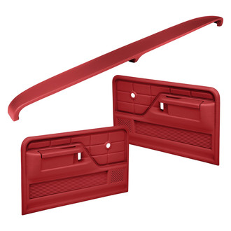 Coverlay® - Red Dash Cover and Door Panels Combo Kit