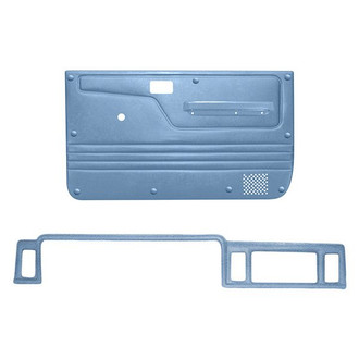 Coverlay® - Light Blue Dash Cover and Door Panels Combo Kit (No Power Windows)