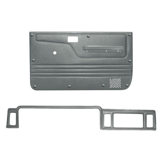 Coverlay® - Light Gray Dash Cover and Door Panels Combo Kit (No Power Windows)