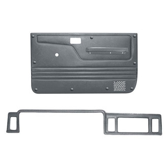 Coverlay® - Medium Gray Dash Cover and Door Panels Combo Kit (No Power Windows)