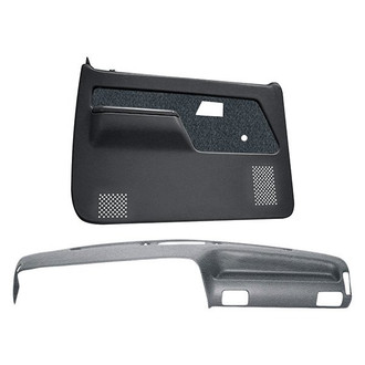 Coverlay® - Medium Gray Dash Cover and Door Panels Combo Kit (Full Power Windows)