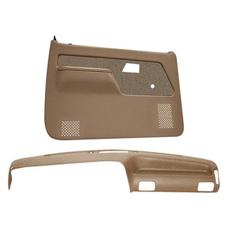 Coverlay® - Light Brown Dash Cover and Door Panels Combo Kit (No Power Windows)