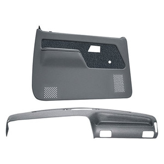 Coverlay® - Medium Gray Dash Cover and Door Panels Combo Kit (No Power Windows)