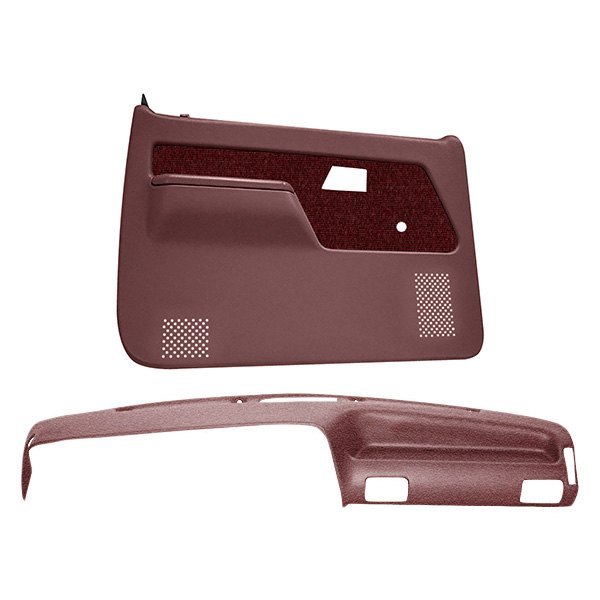 Coverlay® - Maroon Dash Cover and Door Panels Combo Kit
