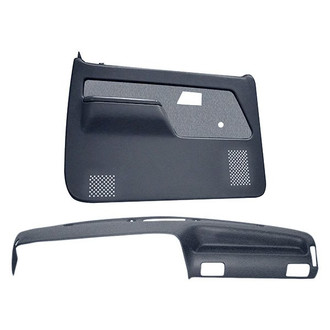 Coverlay® - Slate Gray Dash Cover and Door Panels Combo Kit (No Power Windows)