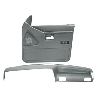 Coverlay® - Light Gray Dash Cover and Door Panels Combo Kit (Full Power Windows)