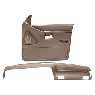 Coverlay® - Medium Brown Dash Cover and Door Panels Combo Kit (Full Power Windows)
