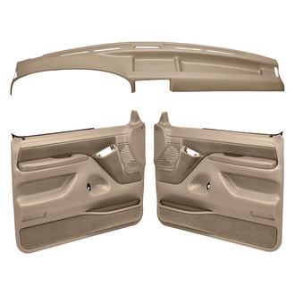 Coverlay® - Medium Brown Dash Cover and Door Panels Combo Kit (Full Power Windows)