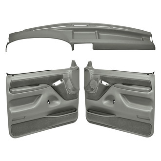 Coverlay® - Medium Gray Dash Cover and Door Panels Combo Kit (Full Power Windows)