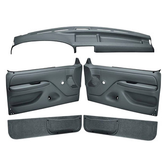 Coverlay® - Slate Gray Dash Cover and Door Panels Combo Kit (No Power Windows)
