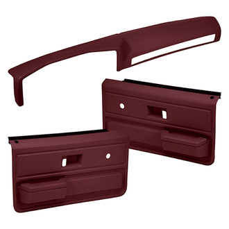 Coverlay® - Maroon Dash Cover and Door Panels Combo Kit
