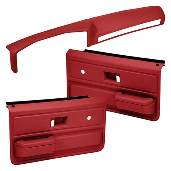 Coverlay® - Red Dash Cover and Door Panels Combo Kit