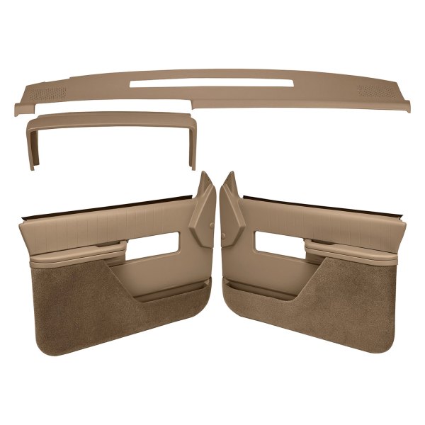 Coverlay® - Light Brown Dash Cover and Door Panels Combo Kit