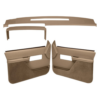 Coverlay® - Light Brown Dash Cover and Door Panels Combo Kit (Full Power Windows)
