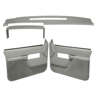 Coverlay® - Light Gray Dash Cover and Door Panels Combo Kit (Full Power Windows)