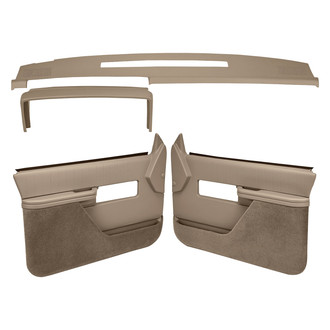 Coverlay® - Medium Brown Dash Cover and Door Panels Combo Kit (Full Power Windows)