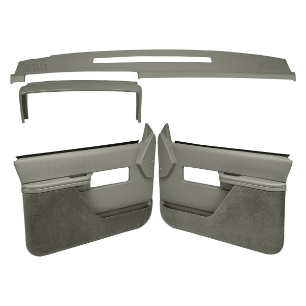 Coverlay® - Taupe Gray Dash Cover and Door Panels Combo Kit
