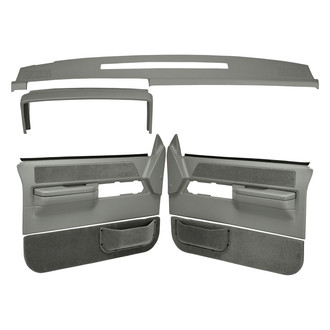 Coverlay® - Medium Gray Dash Cover and Door Panels Combo Kit (Full Power Windows)