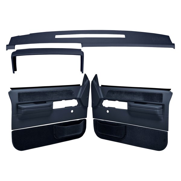 Coverlay® - Dark Blue Dash Cover and Door Panels Combo Kit
