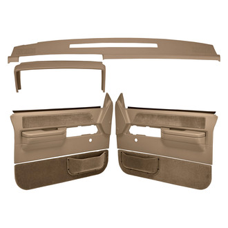Coverlay® - Light Brown Dash Cover and Door Panels Combo Kit (No Power Windows)